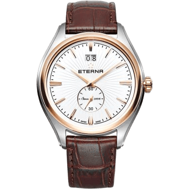 Eterna Avant-Garde Quartz Big Date Two Tone / White / Strap 2545.53.61.1339
