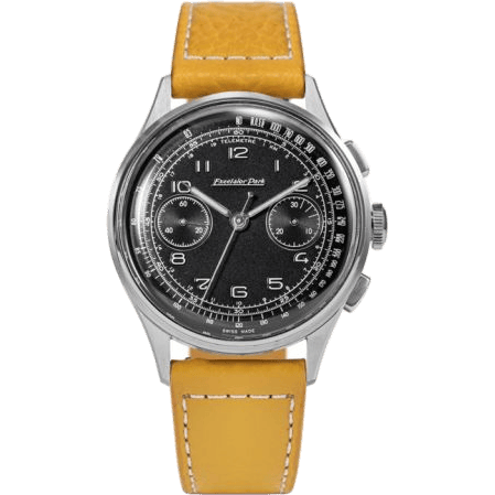 Chronograph Stainless Steel / Black / Yellow-Brown Matte