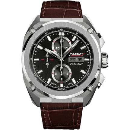 Element Automatic Chronograph Full Steel / Black / Croco