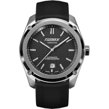 Formex Essence Automatic Chronometer Black / Rubber 0330.1.6321.910
