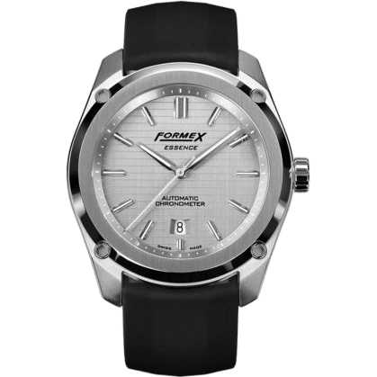 Essence Automatic Chronometer Silver / Rubber