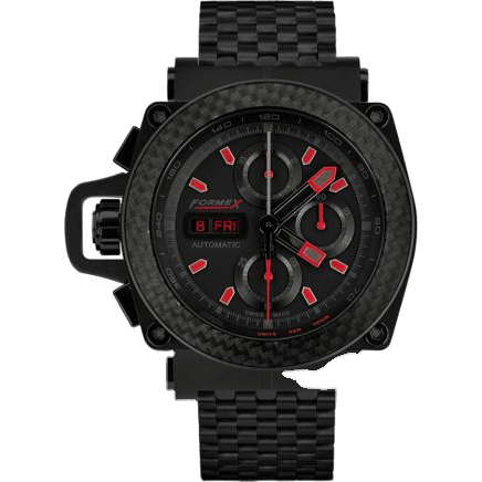 Formex Motorsport Automatic Chronograph PVD / Carbon Bezel / Black / Limited Edition / Bracelet 3100.9.8299.110