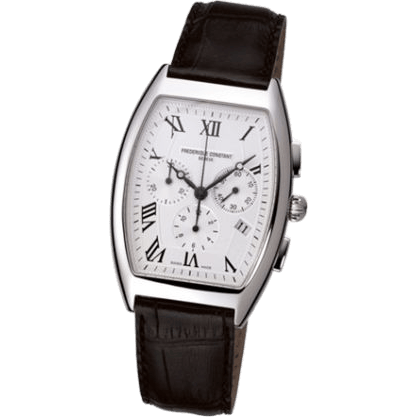 Art Deco Tonneau Chrono Quartz Stainless Steel / Silver