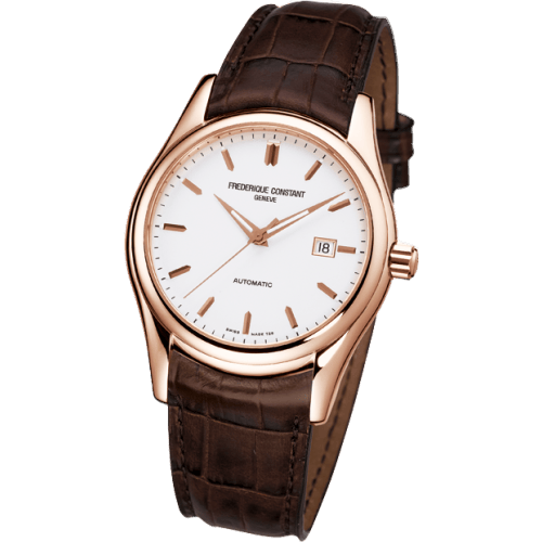 Clear Vision Automatic Rose Gold / White