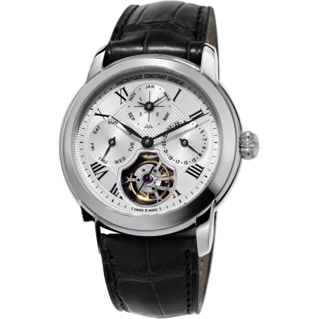 Frederique Constant Classic Tourbillon Perpetual Calendar Manufacture / Silver / FC-975MC4H6
