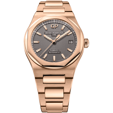 Laureato 38 Automatic Pink Gold / Grey