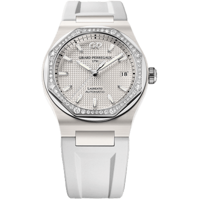 Laureato 38 Automatic Ceramic / White / Rubber