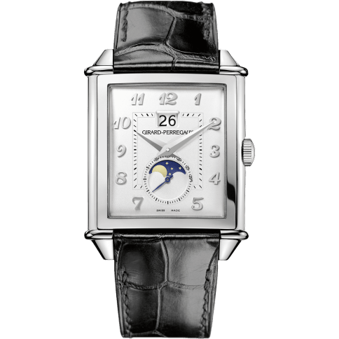 Vintage 1945 XXL Large Date and Moonphases Stainless Steel / Silver