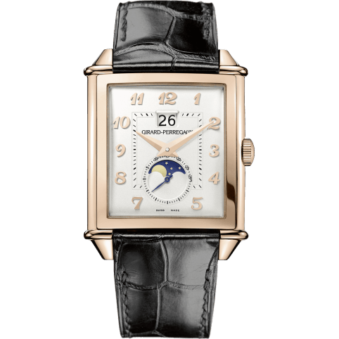 Vintage 1945 XXL Large Date and Moonphases Pink Gold / Silver