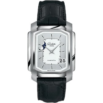 Glashütte Original Karree Automatic Panorama Date Moon Phase Stainless Steel / Silver 39-43-04-04-04