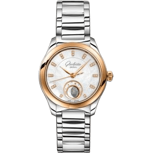Glashütte Original Lady Serenade Luna Stainless Steel - Red Gold / MOP/ Bracelet 1-35-14-01-06-14