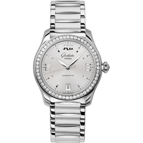 Glashütte Original Lady Serenade Stainless Steel / Diamond / Silver / Bracelet 1-39-22-02-22-34