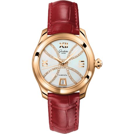 Glashütte Original Lady Serenade Rose Gold / MOP - Index Line / Alligator 1-39-22-14-01-44