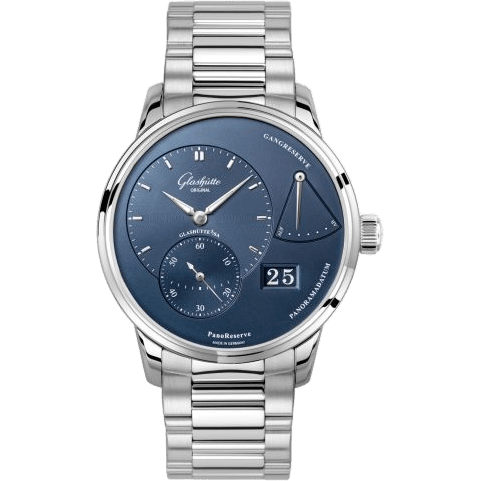 Glashütte Original PanoReserve Stainless Steel / Blue / Bracelet 1-65-01-12-26-70