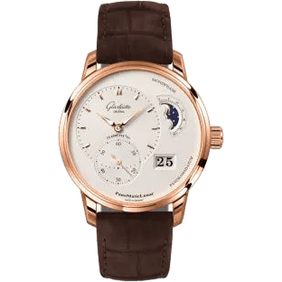 Glashütte Original PanoMatic Lunar Red Gold / Silver / Nubuck - Folding 1-90-02-45-35-62