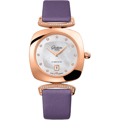 Glashütte Original Pavonina Date Red Gold / Diamond / MOP / Satin 1-03-01-08-05-02