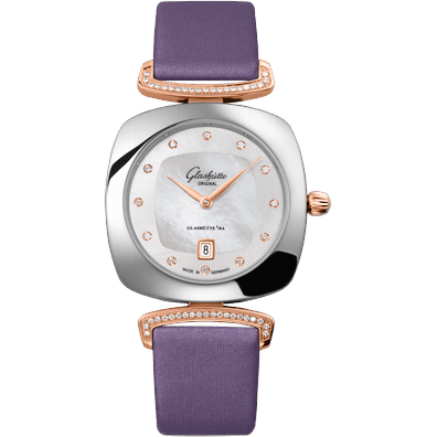 Glashütte Original Pavonina Date Stainless Steel / Red Gold / Diamond / MOP / Satin 1-03-01-08-06-02