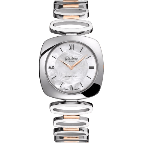 Glashütte Original Pavonina Stainless Steel / Red Gold / Diamond / MOP / Bracelet 1-03-02-05-06-14