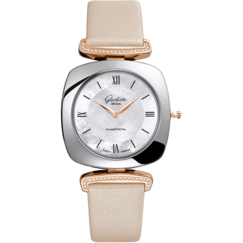Glashütte Original Pavonina Stainless Steel / Red Gold / Diamond / MOP / Calf 1-03-02-05-16-35