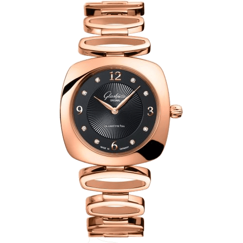 Glashütte Original Pavonina Red Gold / Black / Bracelet 1-03-02-09-05-14