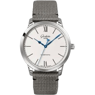 Glashütte Original Senator Excellence Stainless Steel / Silver / Synthetic - Folding 1-36-01-01-02-66