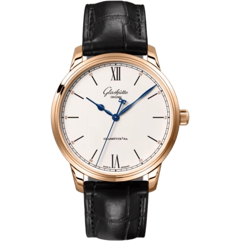 Glashütte Original Senator Excellence Red Gold / Silver / Alligator - Pin 1-36-01-02-05-01