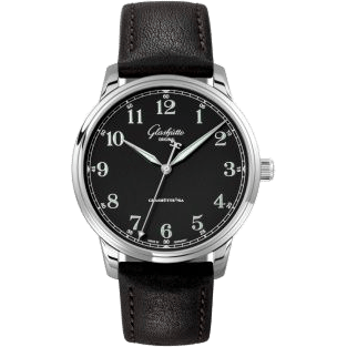 Glashütte Original Senator Excellence Stainless Steel / Black / Calf - Folding 1-36-01-03-02-65