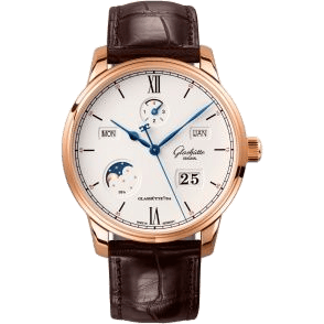 Glashütte Original Senator Excellence Perpetual Calendar Red Gold / Silver / Alligator - Folding 1-36-02-02-05-61