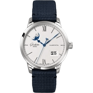 Glashütte Original Senator Excellence Panorama Date Moonphase Stainless Steel / Silver / Synthetic 1-36-04-01-02-64