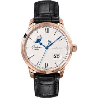 Glashütte Original Senator Excellence Panorama Date Moonphase Red Gold / Silver / Alligator / Folding 1-36-04-02-05-61