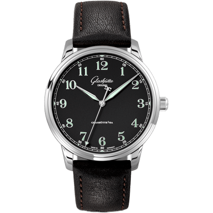 Glashütte Original Senator Excellence Stainless Steel / Black / Calf / Pin 1-36-59-03-02-01