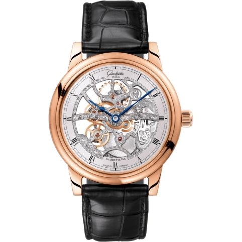 Senator Manual Winding Red Gold / Skeleton / Alligator / Folding