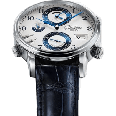 Glashütte Original Senator Cosmopolite Stainless Steel / China SKP / Alligator / Pin 1-89-02-02-02-01