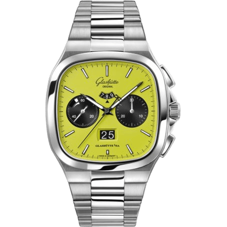 Glashütte Original Seventies Chronograph Panorama Date Stainless Steel / Fusion / Bracelet 1-37-02-19-02-70