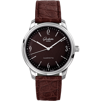 Glashütte Original Sixties Stainless Steel / Iconic Brown / Alligator 1-39-52-10-02-01