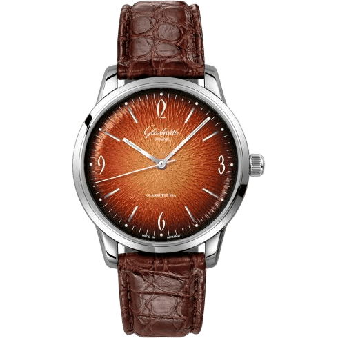Glashütte Original Sixties Stainless Steel / Orange / Calf / Alligator / Annual Edition 1-39-52-13-02-04