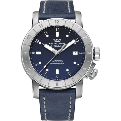 Airman 42 Automatic Stainless Steel / Blue