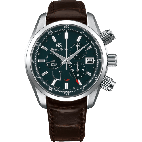 Spring Drive Chronograph Stainless Steel / Green / Strap