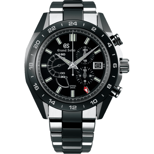 Spring Drive Chronograph Titanium / Ceramic / Black / Bracelet / Black Ceramics Collection