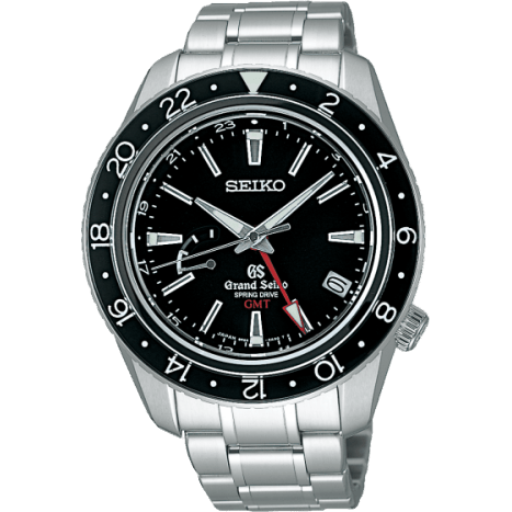 Spring Drive GMT Stainless Steel / Black / Bracelet