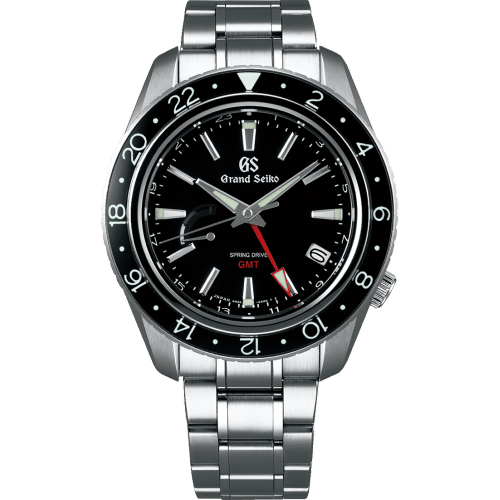 Spring Drive GMT Stainless Steel / Black / Bracelet