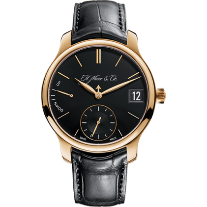 H. Moser & Cie Endeavour Perpetual Calendar, Rose Gold, Black Dial 1341-0102