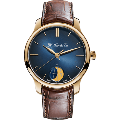 H. Moser & Cie Endeavour Moon Rose Gold / Blue Fumé 1348-0100