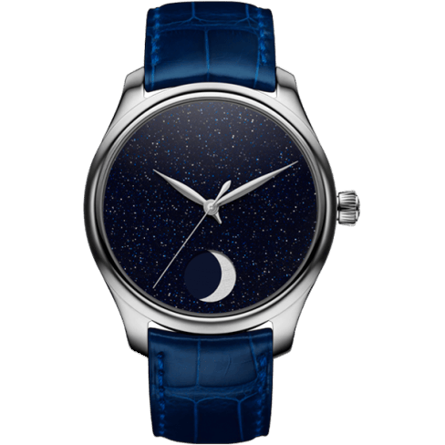 H. Moser & Cie Endeavour Perpetual Moon Stainless Steel / Aventurine Concept 1801-0402