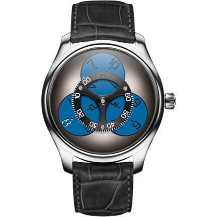 Endeavour Flying Hours White Gold / Superluminova Blue