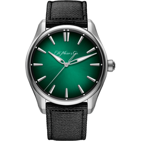 H. Moser & Cie Pioneer Centre Seconds Stainless Steel / Cosmic Green 3200-1202