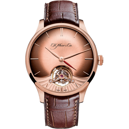 H. Moser & Cie Venturer Tourbillon Dual Time, Red Gold, Red Gold Fumé Dial 2802-0400
