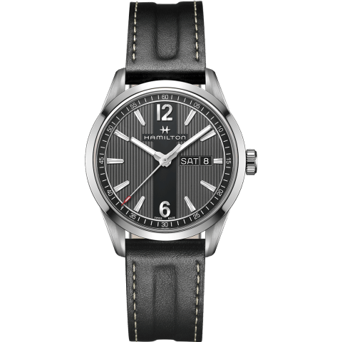 Broadway Day Date Quartz Steel / Grey