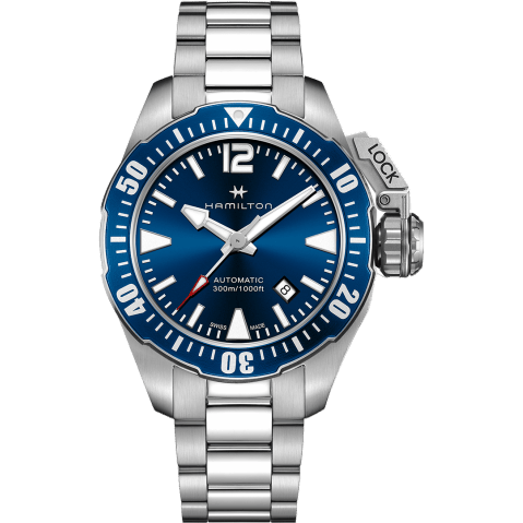 Frogman Auto 42 Stainless Steel / Blue / Bracelet