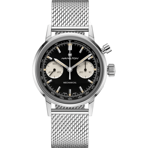 Intra-Matic Chronograph H Stainless Steel / Black / Mesh